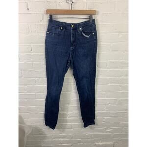 Good American Women's Skinny Jeans - Dark Blue